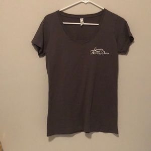 Gray and white shirt